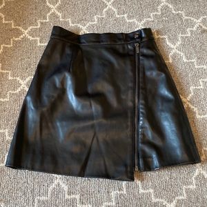 French Collection faux leather skirt